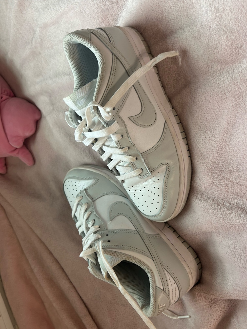 Nike Women's Low-Top Sneakers in White and Light Gray